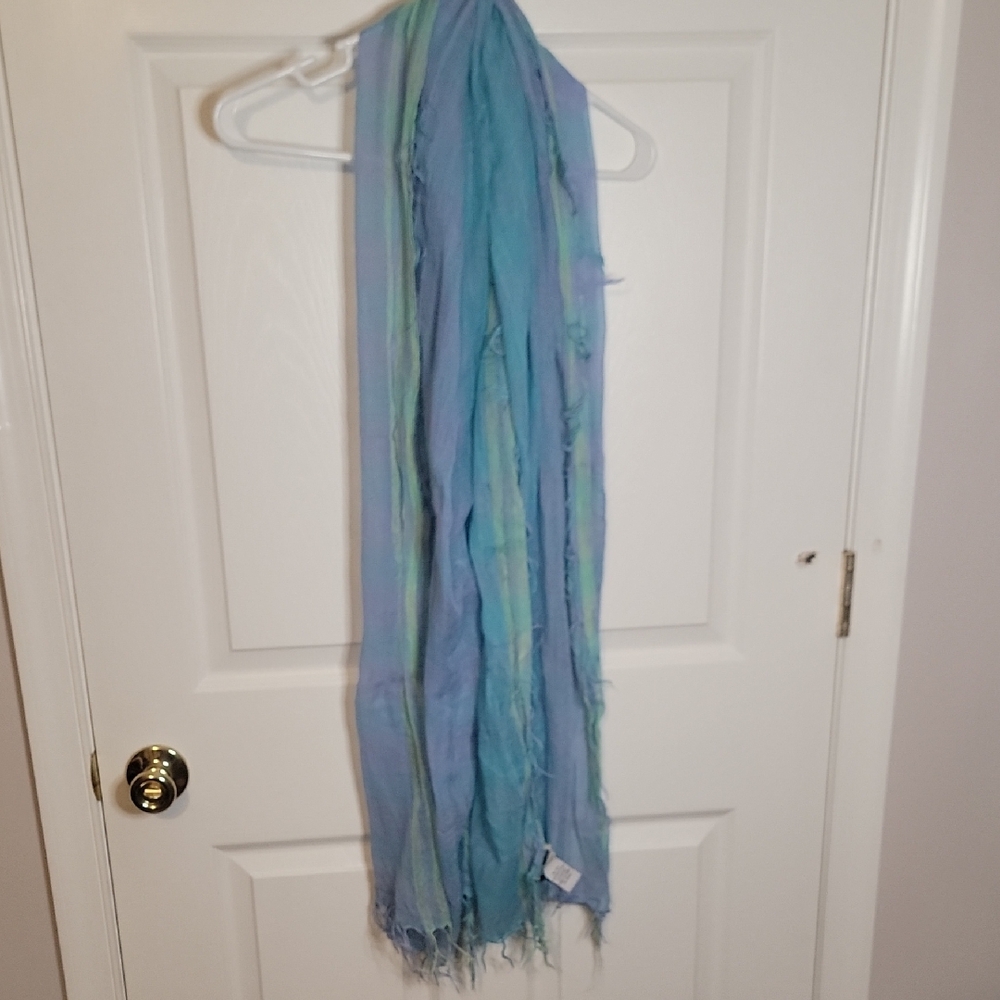 G.H. Bass & Co. Aqua and Lime Scarf
